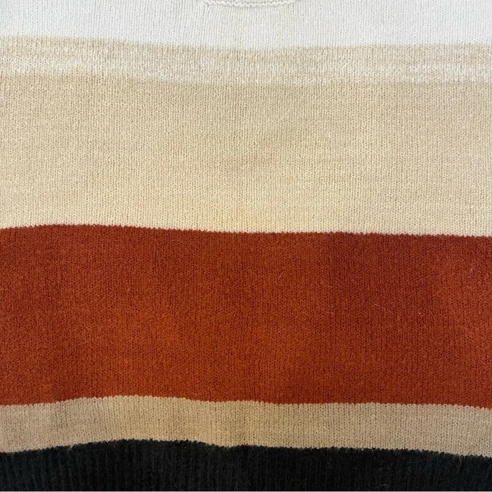 Elan Striped Earth Tones Sweater-Size Small - Picture 4 of 5